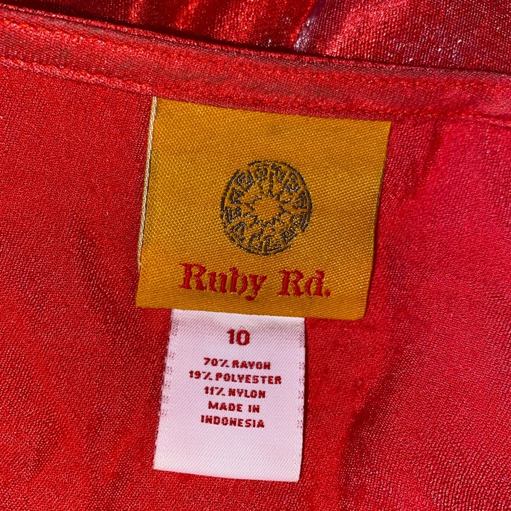 🌺Ruby Rd. Shimmering Cropped Jacket/ Top🌺 - Picture 9 of 9